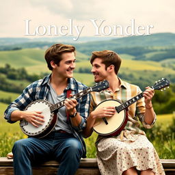 Movie poster for a romantic film titled "Lonely Yonder"