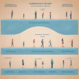 Un diagrama ilustrativo mostrando las funciones del oído humano, resaltando las diversas etapas de la audición como la recogida de ondas sonoras, la vibración del tímpano, el movimiento de los huesecillos, la circulación del líquido en la cóclea y la transmisión de señales al cerebro.