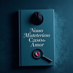 A minimalist book cover featuring a detective theme