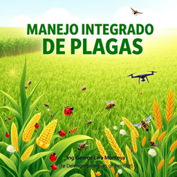 Book cover design for 'MANEJO INTEGRADO DE PLAGAS' by Ing