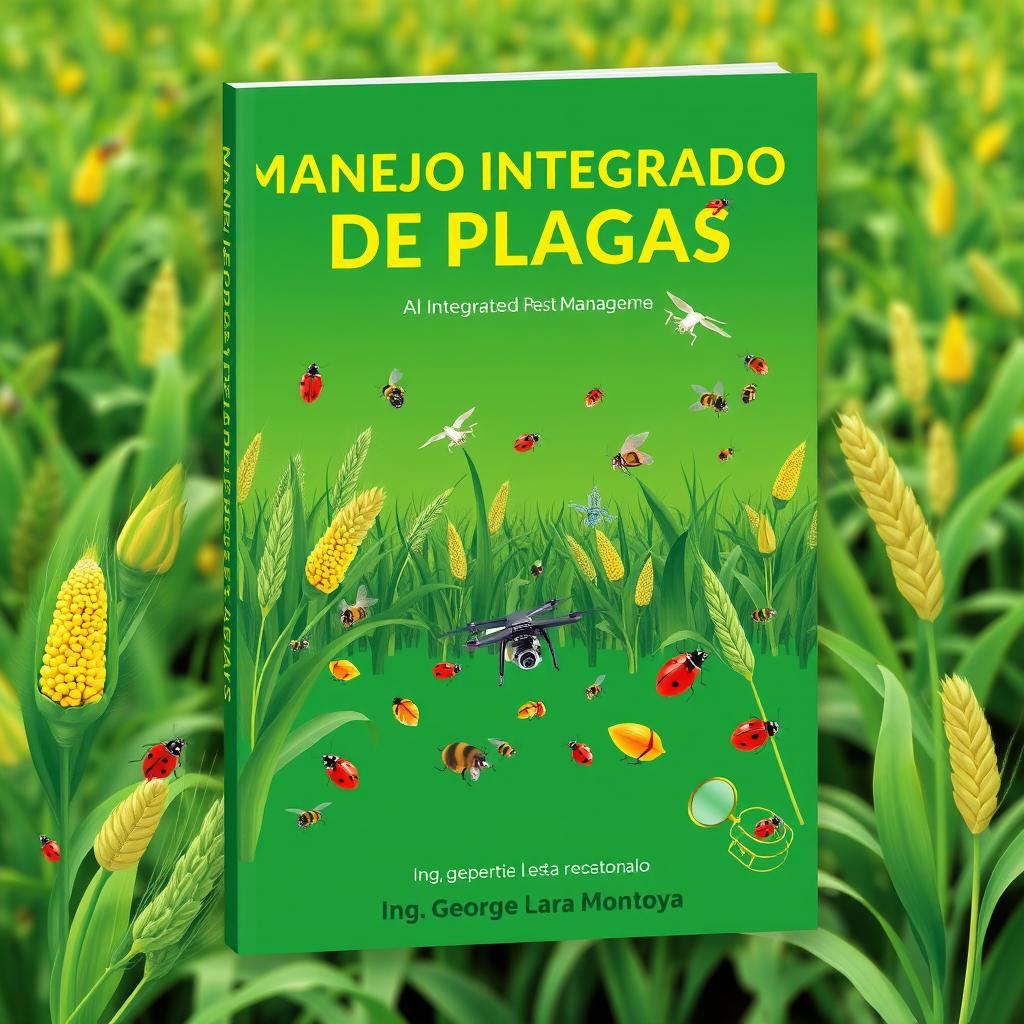 Book cover design for 'MANEJO INTEGRADO DE PLAGAS' by Ing