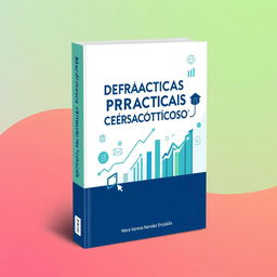 Cover design for a book titled "Manual de Prácticas de Casos Prácticos de Mercadotecnia y Ventas" by author María Vanessa Narváez Encalada