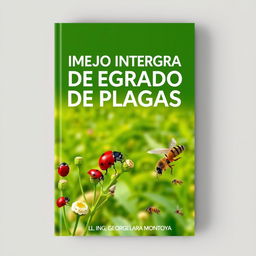 Cover design for a book titled 'MANEJO INTEGRADO DE PLAGAS' by Ing