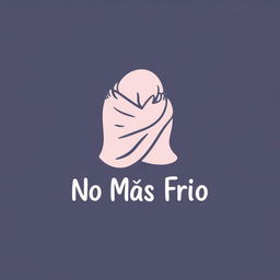 A logo design for a foundation named "No Más Frío", which focuses on donating blankets and providing warmth and care to people in need