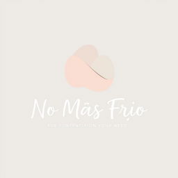 A minimalistic logo design for a foundation named "No Más Frío", which is dedicated to providing warmth and care to those in need