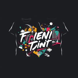 Trendy and stylish T-shirt design perfect for outings with friends