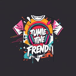 Trendy and stylish T-shirt design perfect for outings with friends