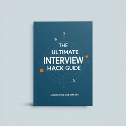 A minimalist book cover design illustrating a job seeker's journey through the interview process symbolized by navigating a chakravyuha