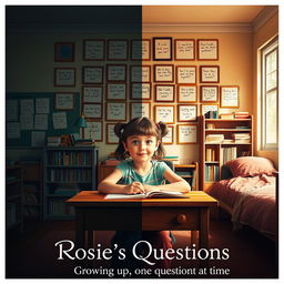 A heartwarming movie poster for the film titled 'Rosie's Questions'