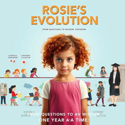 A documentary movie poster for the film titled 'Rosie's Evolution'