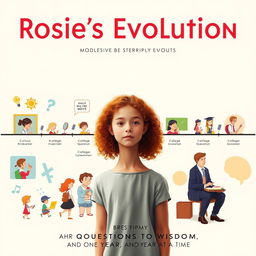 A documentary movie poster for the film titled 'Rosie's Evolution'