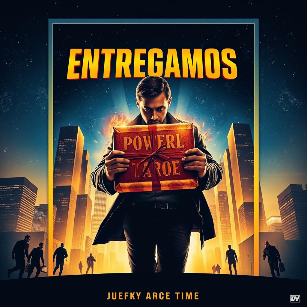 A vibrant and dramatic movie poster for the title "ENTREGAMOS"