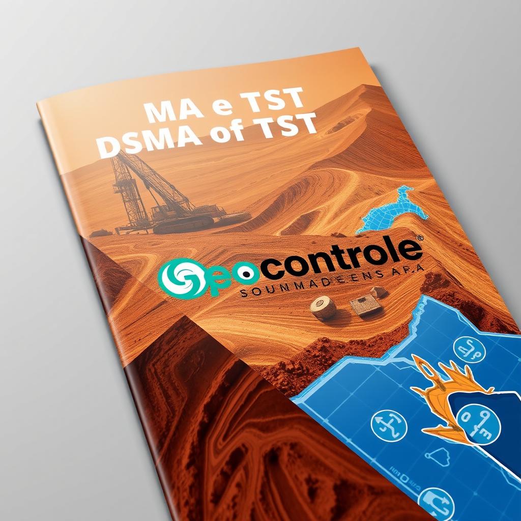 Design a cover for a DSSMA of TST report featuring the Geocontrole BR Sondagens S