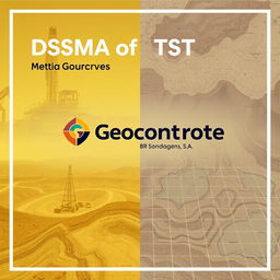 Design a cover for a DSSMA of TST report featuring the Geocontrole BR Sondagens S