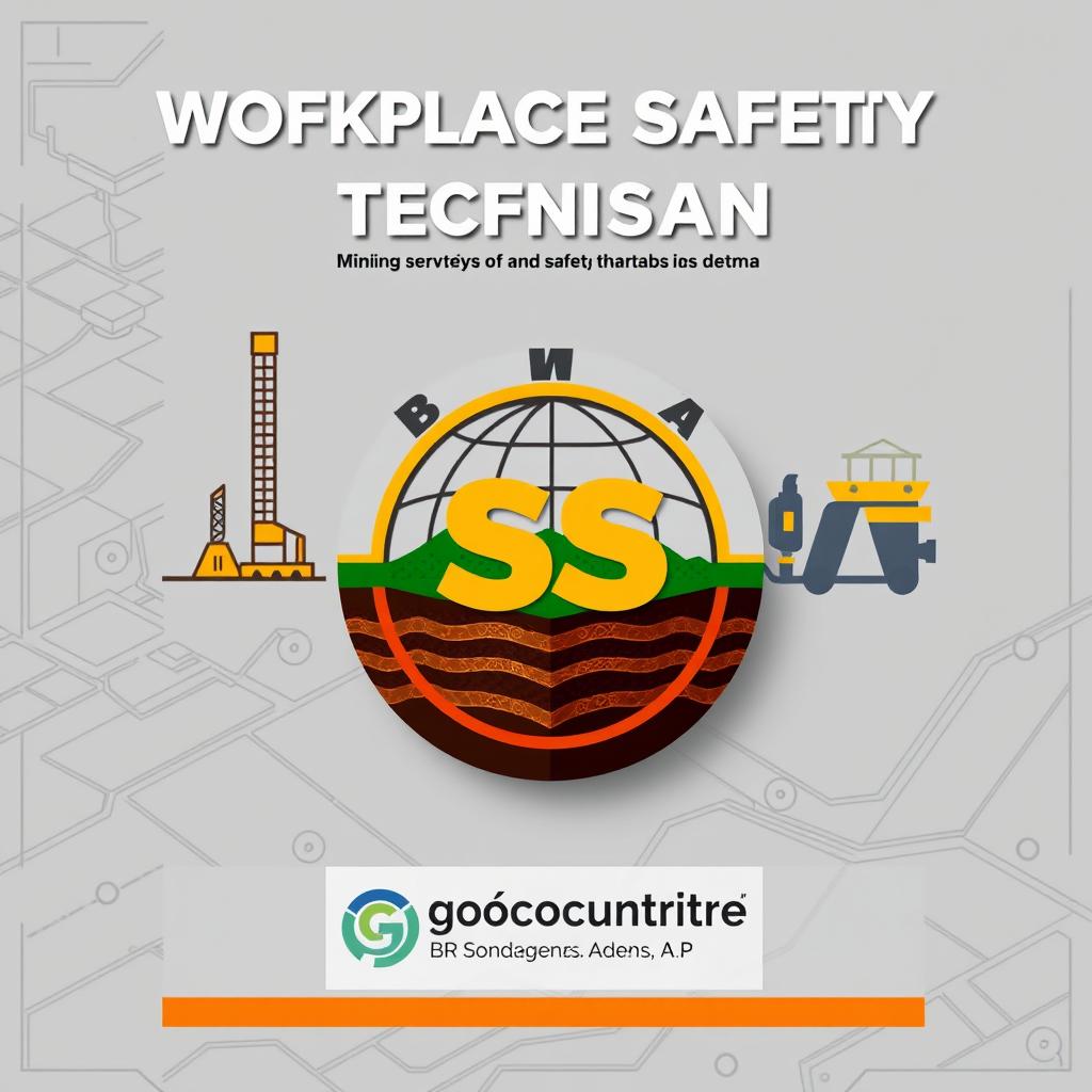 Design a cover featuring the logo for a Workplace Safety Technician with a DSSMA theme