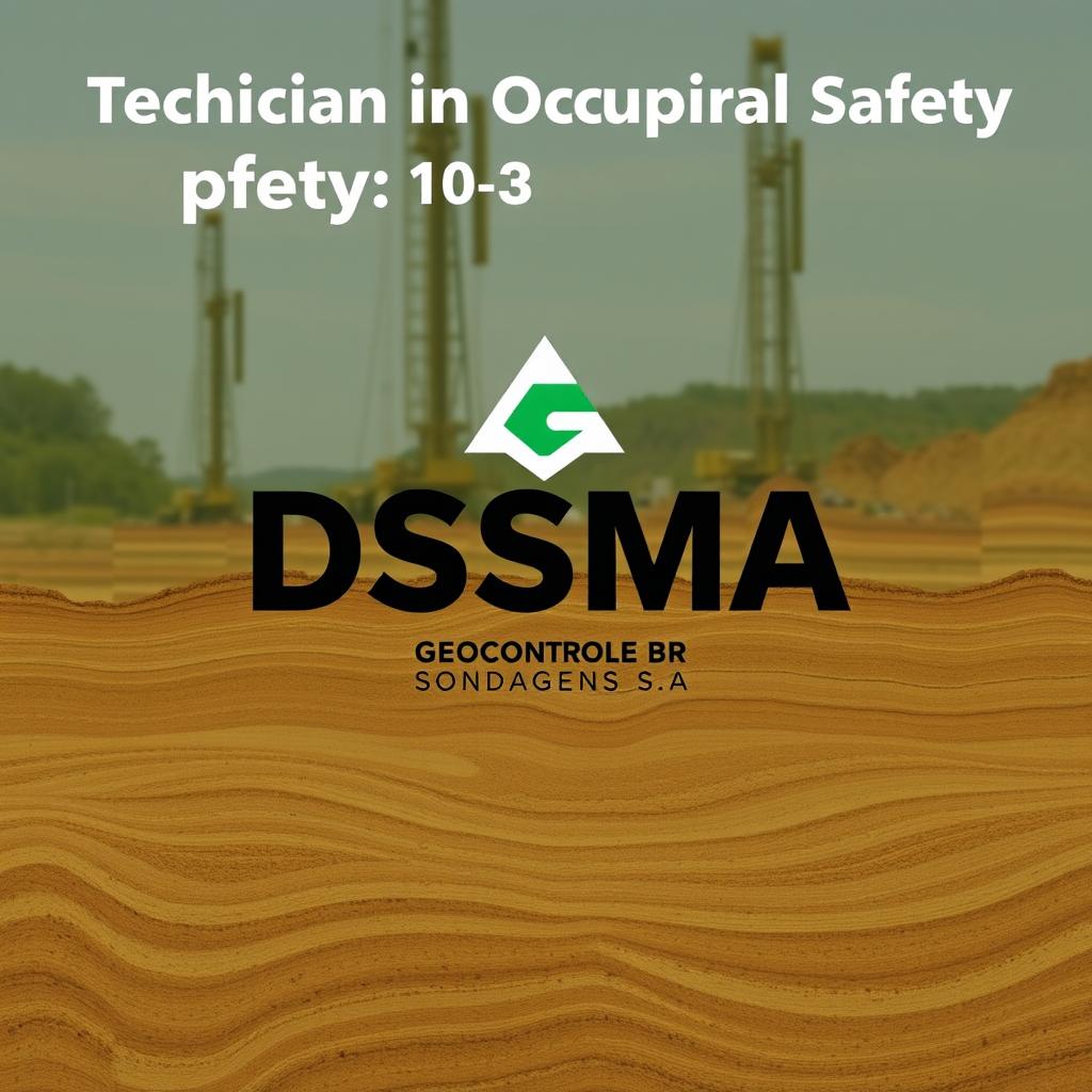 Design a cover featuring the logo for a Technician in Occupational Safety with a DSSMA theme