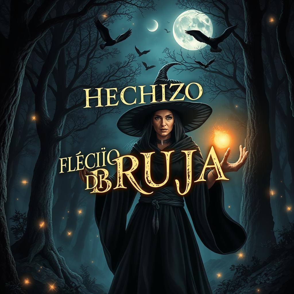 Portada de libro titulada "HECHIZO DE BRUJA"