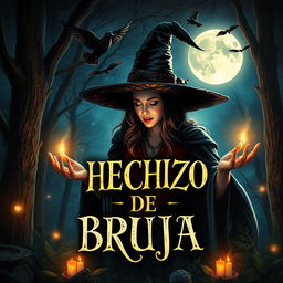 Portada de libro titulada "HECHIZO DE BRUJA"