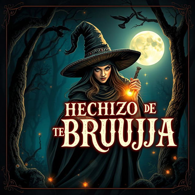 Portada de libro titulada "HECHIZO DE BRUJA"