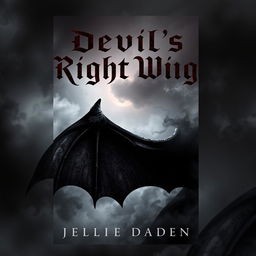 Book cover for "Devil's Right Wing" - a semi-fantasy and somewhat scary theme