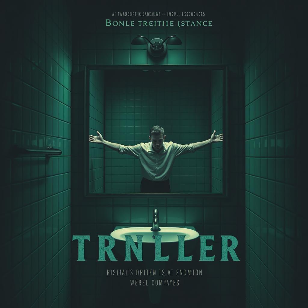 Design a film poster for a thriller movie, featuring a dramatic and tense atmosphere