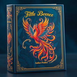 A beautifully crafted book cover design featuring an intricate and elegant illustration of a mythical phoenix rising from its ashes, vibrant flames and wisps of smoke artistically swirling around it