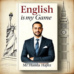 Design a distinguished book cover for "English is my Game"