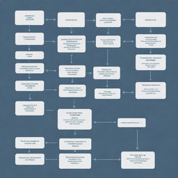 Create a comprehensive, detailed flowchart showing the basis of separation process, marked with distinct areas for different reagents used.