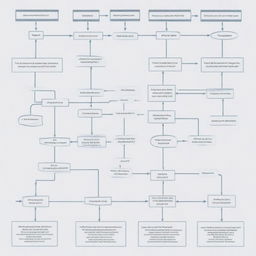 Create a comprehensive, detailed flowchart showing the basis of separation process, marked with distinct areas for different reagents used.