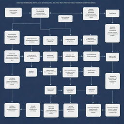 Create a comprehensive, detailed flowchart showing the basis of separation process, marked with distinct areas for different reagents used.