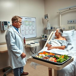 A hospital setting focused on adult clinical nutrition