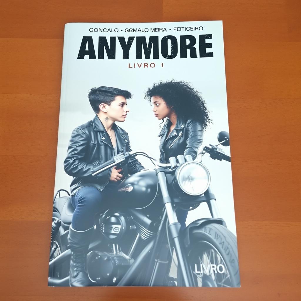 Book cover featuring the title 'ANYMORE' at the top, with 'Gonçalo Meira Feiticeiro' above it