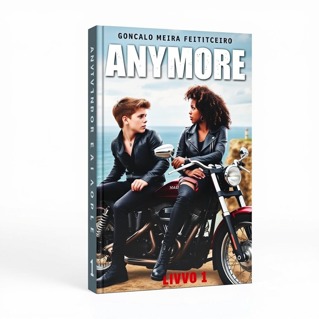 Book cover featuring the title 'ANYMORE' at the top, with 'Gonçalo Meira Feiticeiro' above it