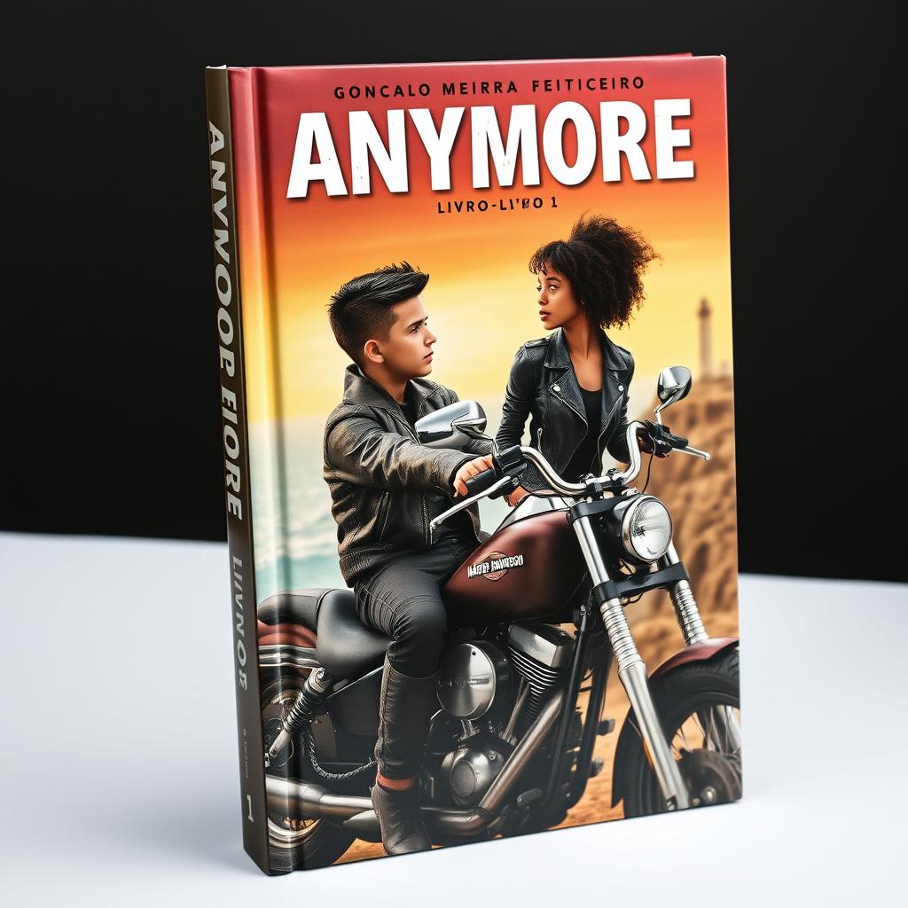 Book cover featuring the title 'ANYMORE' at the top, with 'Gonçalo Meira Feiticeiro' above it