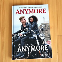 Book cover featuring the title 'ANYMORE' at the top, with 'Gonçalo Meira Feiticeiro' above it