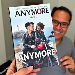 Book cover featuring the title 'ANYMORE' at the top, with 'Gonçalo Meira Feiticeiro' above it