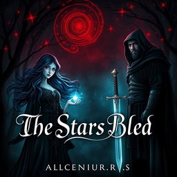 A dark fantasy romance book cover titled "The Stars Bled