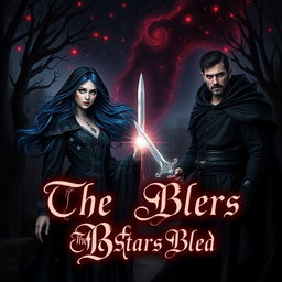 A dark fantasy romance book cover titled "The Stars Bled