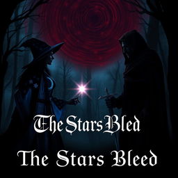 A dark fantasy romance book cover titled "The Stars Bled