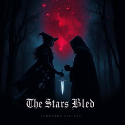 A dark fantasy romance book cover titled "The Stars Bled