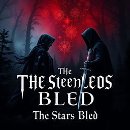 A dark fantasy romance book cover titled "The Stars Bled