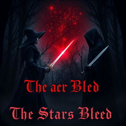 A dark fantasy romance book cover titled "The Stars Bled