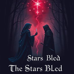 A dark fantasy romance book cover titled "The Stars Bled