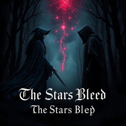 A dark fantasy romance book cover titled "The Stars Bled