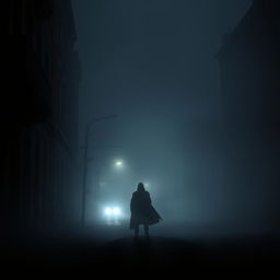 A mysterious and atmospheric scene depicting urban legends