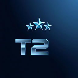 A sleek and modern logo featuring the text 'T2' prominently displayed in a bold, futuristic font