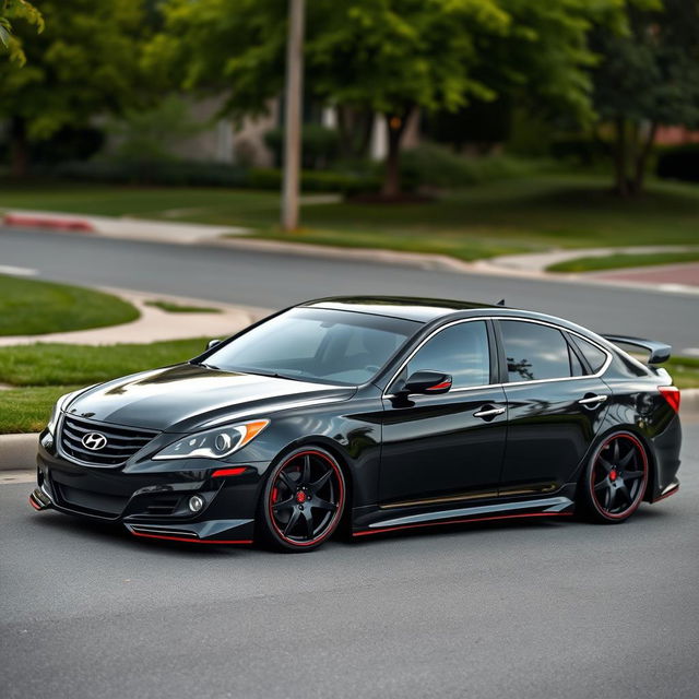 Sporty version of a 2009 Hyundai Azera, featuring an aggressive and sleek design, enhanced aerodynamics