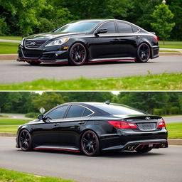 Sporty version of a 2009 Hyundai Azera, featuring an aggressive and sleek design, enhanced aerodynamics