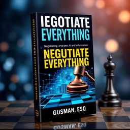 A dynamic representation of the book 'Negotiate Everything, Beat AI & Disinformation' by Gusman, Esq