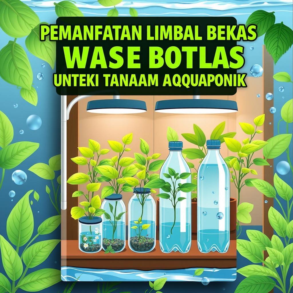 Cover design for a module on "Utilization of Waste Bottles for Aquaponic Growing Media"